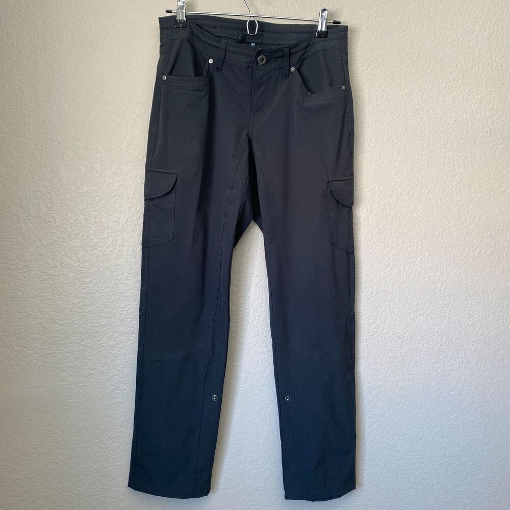 KÜHL Dark Gray Cargo Roll Up Convertible Hiking Camping Outdoor Pants Size 4R